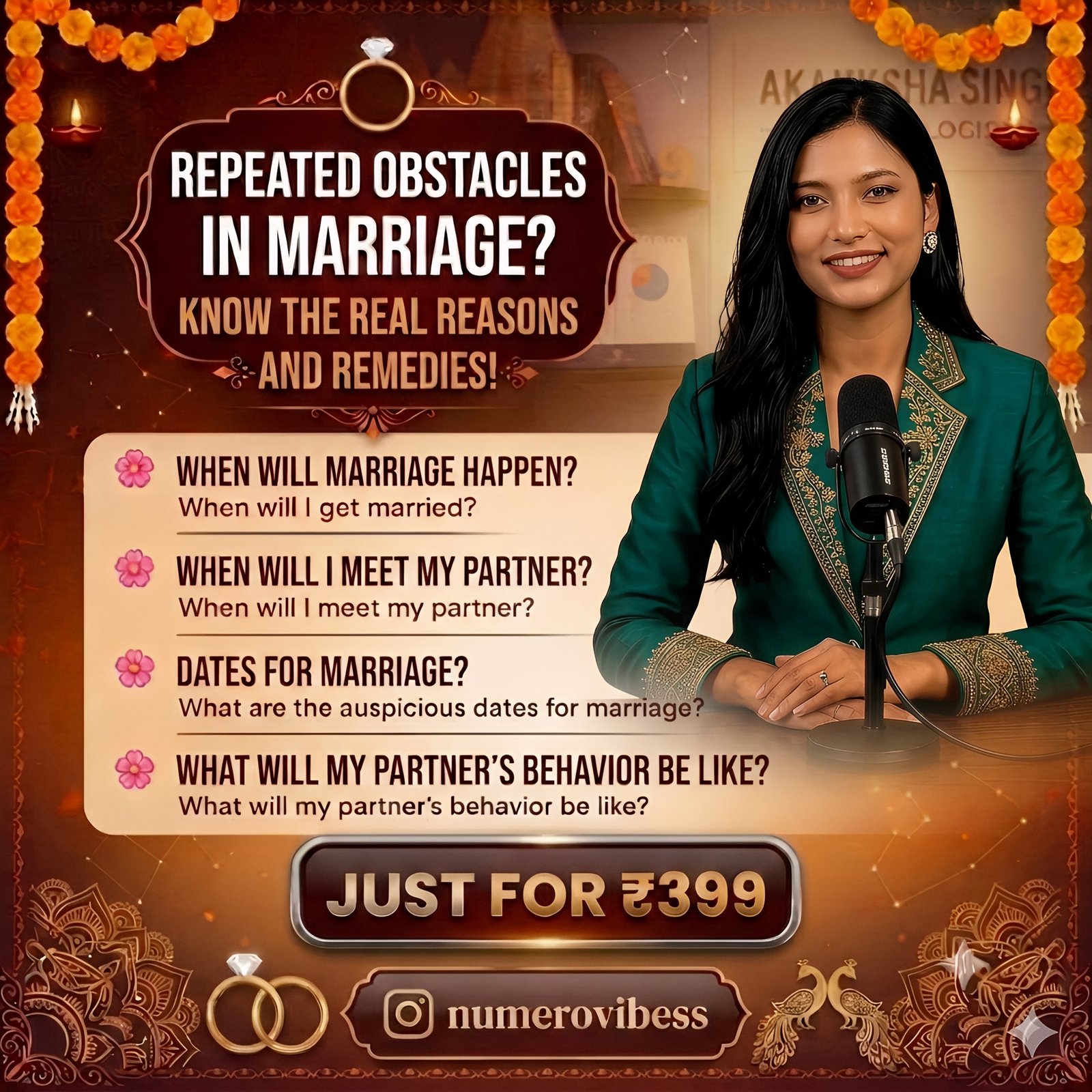 Marriage numerology guidance offer in English